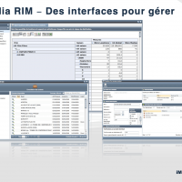 iMedia RIM - des interfaces pour gérer
